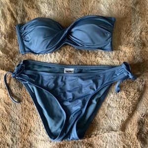 Blue bikini